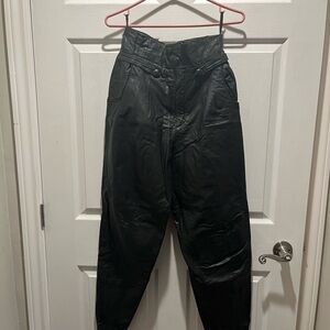 Black Leather Pants